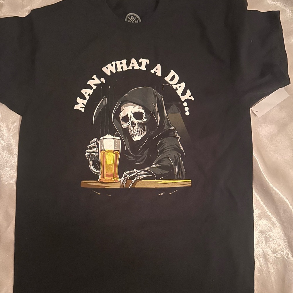 Man, What a Day... Graphic Black Men's T-Shirt